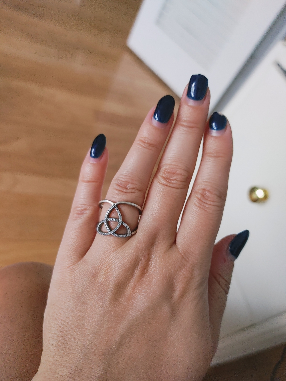 Silver Trinity Knot Ring - Silver -